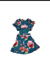 Floral Cutout Mini Dress