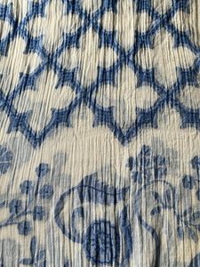 Blue & White Floral Scraf