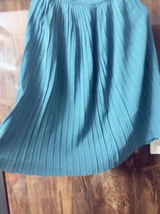 Warm Pleated Blue Top