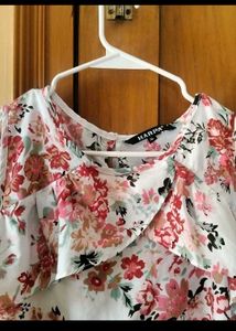 Floral Cold Shoulder Top