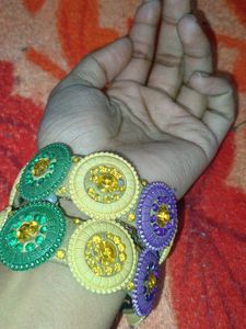Colorful Bejeweled Bangles