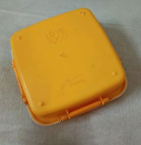 Yellow White Lunch Box