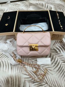 Cute Pink Quilted Clutch-2 colors available