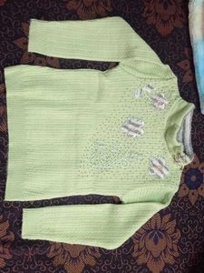 Cute Green Knit Sweater