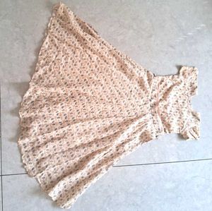 Beige Colored Frock