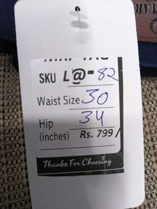 L@82 Size-30 Stylish Blue Jeans