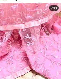baby pink saree🩷