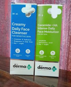 Combo The Derma Co Pack Of 2 Moisturizer+cleanser