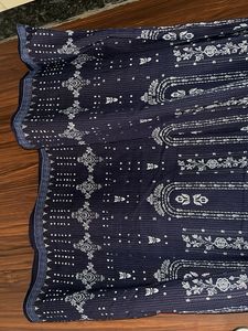 W Navy Blue printed Dupatta