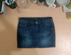Dark Blue Short Skirt