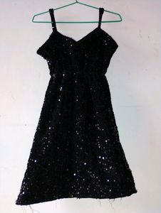 Sparkly Black Mini Dress