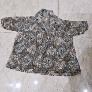 Womens Printed Jaipur Design Shirt .