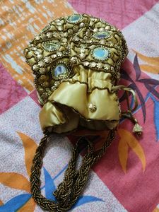 New Stylish Golden Potli Bag