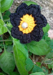 😍pack Of 6 crotchet Flower Hair Tie💫