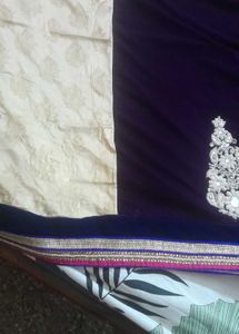 silk nd velvet saree