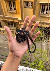 Black Beauty Beads Bag Charm