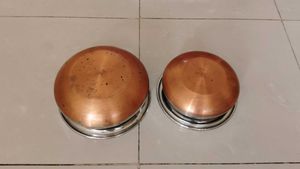 New Unused Pack Of Two Steel Handi Copper Base