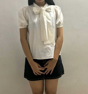 White Formal Top
