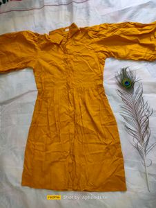 Khadi Meterial Dress Knee Length