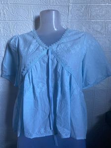 Chic Pink Floral Embroidered Lace Top