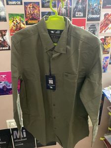 Olive Green Shirt with Tags