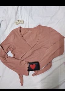 Pink Wrap Top