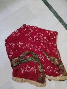 Red Jaipuri Dupatta