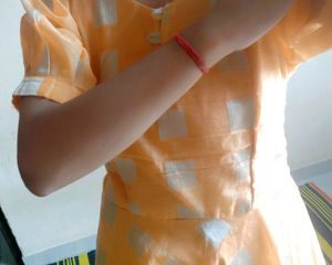 Vintage Peach Diamond Print Dress