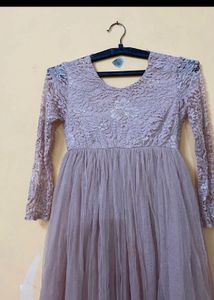 Lace &amp; Tulle Maxi Dress