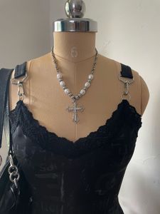 Y2K Black Chain Top