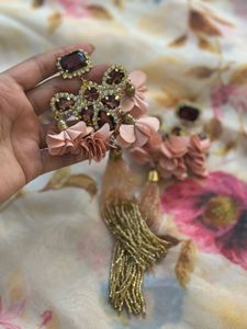 Floral Tassel Earrings