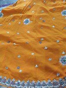 Haldi Ceremony Lehenga Choli And Dupatta