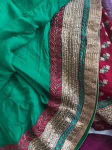 Maroon Floral Lehenga