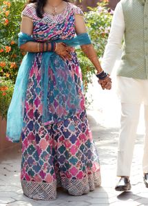 Ethnic Girlish Skirt,Blouse And Duppatta