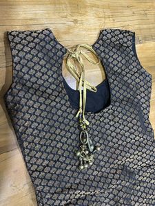 Punjabi Golden N Black Suit Set