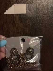 Floral Hoop Earrings - Set Of Two