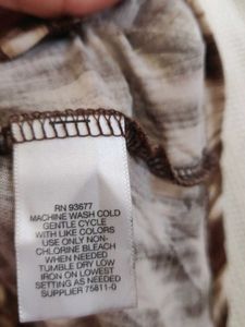 Brown Animal Print Sleeveless Top