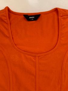 Max Orange Crop Top