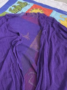 Purple Open Front Cardigan