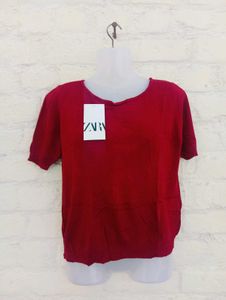 Rust Viscose Crop Top