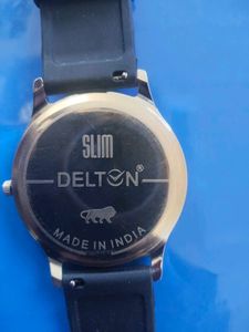 BRITTON Analogue Watch with Black Dial, Diamond Ac
