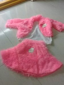 Midey And Top With Jacket For 3 To 6 Months