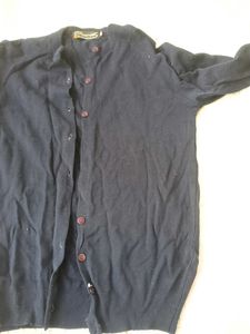 Vintage Navy Button-Down Cardigan