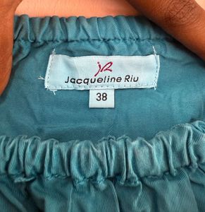 Off-Shoulder Blue Top