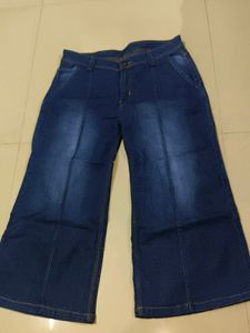 Denim Wide Leg Jeans For Women