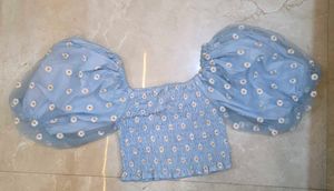 Daisy Puff Sleeve Top