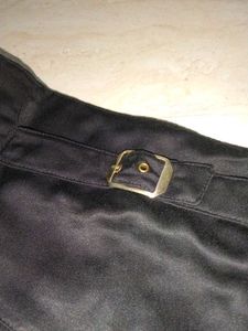 High Waisted Black Adjustable Skirt