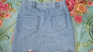 Denim Mini Skirt