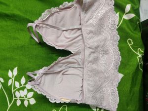 Blue And Beige Colour Bras Both