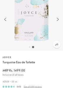 Oriflame Joyce Turquoise Eau De Toilette